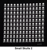 Small Skulls Style 2 Design Print Cotton Bandana (22 inches x 22 inches)