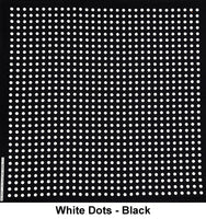 White Dots - Black Design Print Cotton Bandana (22 inches x 22 inches)