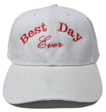 Red Personalized Text Embroidered Unisex Baseball Cap, Adjustable Hat, Custom Text