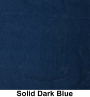 Solid Dark Blue Print Cotton Bandana (22 inches x 22 inches)