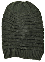Green Winter Ski Crochet Beret Baggy Oversize Slouchy Beanie Hat