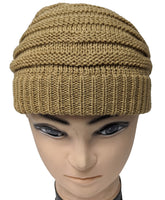 Khaki Winter Ski Crochet Beret Baggy Oversize Slouchy Beanie Hat