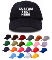 Personalized Text Embroidered Unisex Baseball Cap, Adjustable Hat, Custom Text