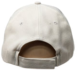 Beige Curved Visor Blank Baseball Cap Adjustable Size Unisex