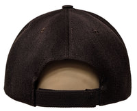 Brown Curved Visor Blank Baseball Cap Adjustable Size Unisex