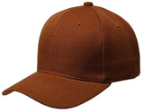 Copper Curved Visor Blank Baseball Cap Adjustable Size Unisex