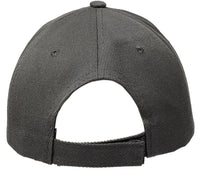 Charcoal Curved Visor Blank Baseball Cap Adjustable Size Unisex