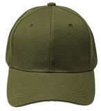 Forest Green Curved Visor Blank Baseball Cap Adjustable Size Unisex