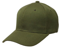 Forest Green Curved Visor Blank Baseball Cap Adjustable Size Unisex