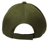 Forest Green Curved Visor Blank Baseball Cap Adjustable Size Unisex