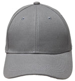 Gray Curved Visor Blank Baseball Cap Adjustable Size Unisex