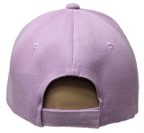 Light Purple Curved Visor Blank Baseball Cap Adjustable Size Unisex