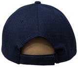 Navy Curved Visor Blank Baseball Cap Adjustable Size Unisex