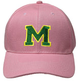 Personalized Embroidered Varsity Letter and Number Baseball Cap, Adjustable Hat
