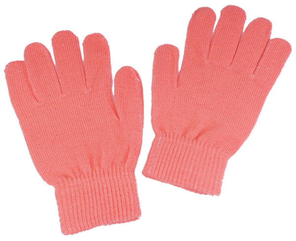 Coral Knitted Winter Warm Stretch Gloves One Size