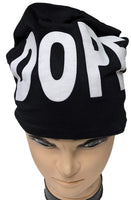 DOPE Black Cotton Blend Beanie Hat