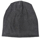 Charcoal Cotton Blend Beanie Hat