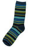 Colorful Stripes Crew Length Unisex Fashion Socks