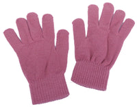 Dusty Pinki Knitted Winter Warm Stretch Gloves One Size