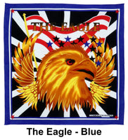 The Eagle Blue Design Print Cotton Bandana (22 inches x 22 inches)