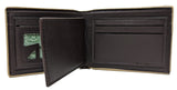 G Style Brown Leather Italian Designer Bi-Fold Bifold Wallet