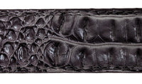 Men Dusty Purple Faux Crocodile Alligator Skin Leather Belt