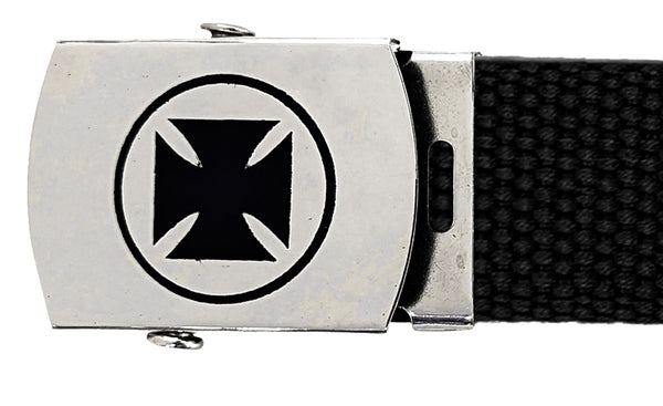 Iron Cross Silver Chrome Metal Buckle for Military Web Belt