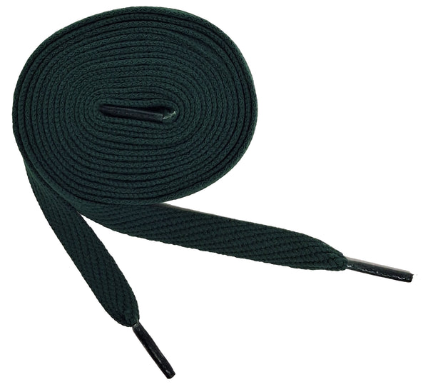 Dark Green Skateboard Sneaker 45 inches Length, 0.5 inches Width Shoelaces