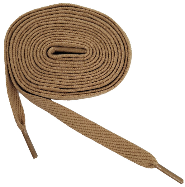 Khaki Skateboard Sneaker 45 inches Length, 0.5 inches Width Shoelaces