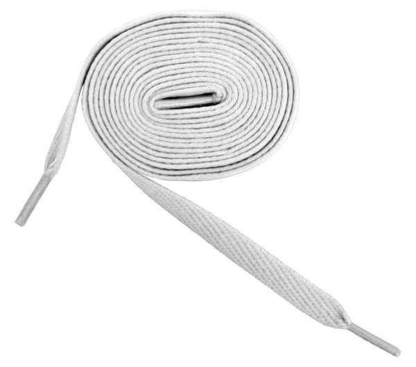 White Skateboard Sneaker 45 inches Length, 0.5 inches Width Shoelaces