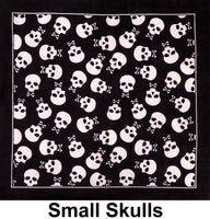 Small Skulls Design Print Cotton Bandana (22 inches x 22 inches)