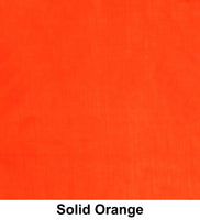 Solid Orange Print Cotton Bandana (22 inches x 22 inches)