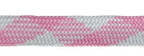 Light Pink / White Thick 3/4" Width Flat Athletic Sneaker 54 Inch Shoelaces