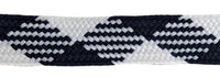 Navy / White Thick 3/4" Width Flat Athletic Sneaker 54 Inch Shoelaces