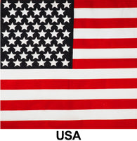 USA Flag Print Designs Cotton Bandana (22 inches x 22 inches)