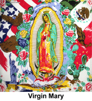 Virgin Mary Print Designs Cotton Bandana (22 inches x 22 inches)