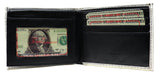 Holy Praying Hands Jesus Cross Leather Bi-Fold Bifold Wallet