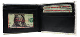 $5 Five Dollar Bill Lincoln Photorealistic Leather Bi-Fold Bifold Wallet