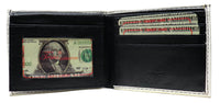 Red Camouflage Military Leather Bi-Fold Bifold Wallet