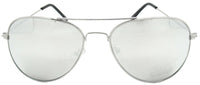 2 Pairs Classic Silver Frame Mirror Lens Aviator Pilot Sunglasses