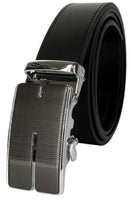 Men Genuine Leather Automatic Ratchet Click Lock Buckle Belt New Italian Style