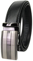Men Genuine Leather Automatic Ratchet Click Lock Buckle Belt Designer Style:307
