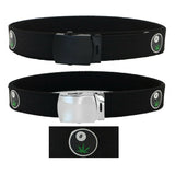 8 Ball Adjustable Canvas Web Belt With Metal Buckle 32" to 72"