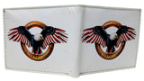 USA America Bald Eagle Independence Leather Bi-Fold Bifold Wallet