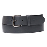 Grey Bonded Leather Belt with Removable Belt Buckle