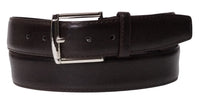 Men Brown Leather Money Belt with Secret Hidden Zipper Compartment Bills Keys