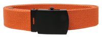 Coral Adjustable Canvas  Web Belt With Metal Buckle 32" to 72"