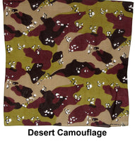 Desert Camouflage Design Print Cotton Bandana