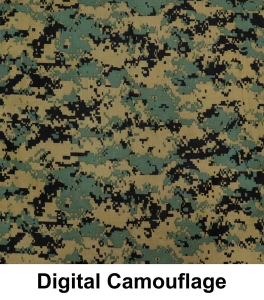 Digital Green Camouflage Design Print Cotton Bandana