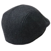 Charcoal Cotton Blend Ivy Cap Gatsby Newsboy Cabbie Winter Warm Hat